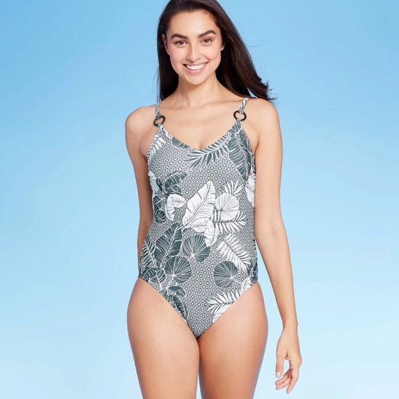 Kona Sol Other - Kona Sol Ring Detail Medium Coverage Swimsuit M